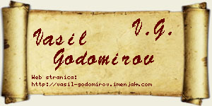 Vasil Godomirov vizit kartica